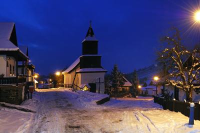 Hollókő-stock-foto