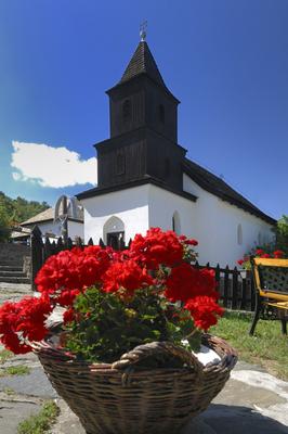 Hollókő-stock-foto