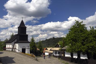 Hollókő-stock-foto