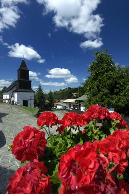 Hollókő-stock-foto