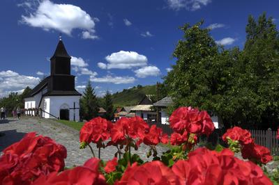 Hollókő-stock-foto