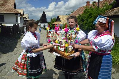 Hollókő-stock-foto