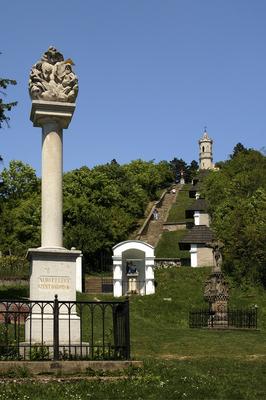 Magyarpolány, Kálvária-stock-foto