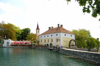 Tapolca, Malom-tó-stock-foto