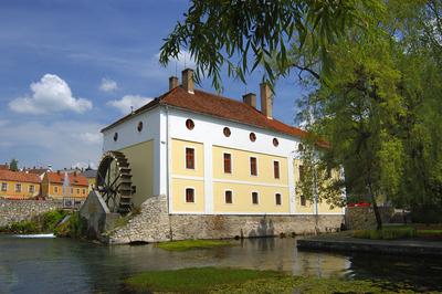 Tapolca, Malom-tó-stock-foto