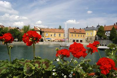 Tapolca, Malom-tó-stock-foto