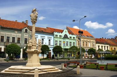 Tapolca, Fő tér-stock-foto