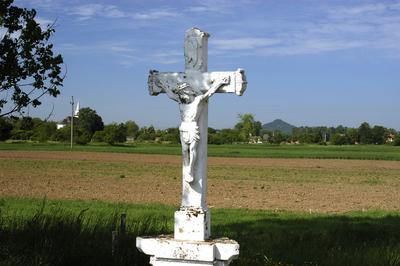 Útmenti kereszt Monostorapáti határában-stock-foto