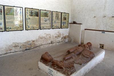 Nagyvázsony, Kinizsi Pál sírköve-stock-foto