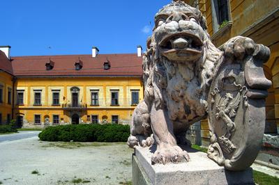 Pápa, Esterházy-kastély-stock-foto