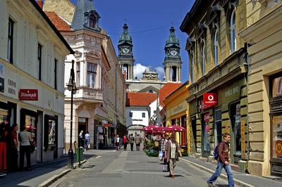 Pápa belvárosa-stock-foto