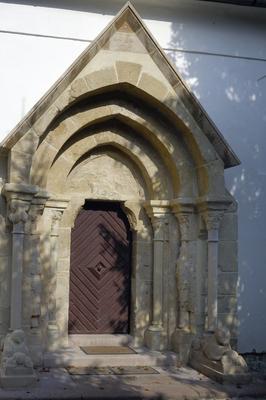 Litér református temploma-stock-foto