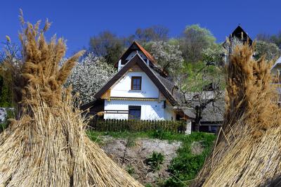 Szigligeti látkép tavasszal-stock-foto
