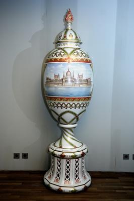 Herendi Porcelánmúzeum-stock-foto