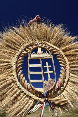 Jászapáti Aratónap-stock-foto