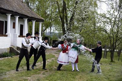 Húsvét Kazáron-stock-foto