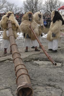 Mohácsi busójárás-stock-foto
