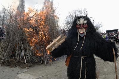 Mohácsi busójárás-stock-foto