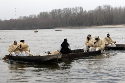 Mohácsi busójárás-stock-foto