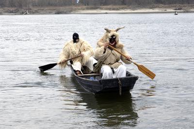 Mohácsi busójárás-stock-foto