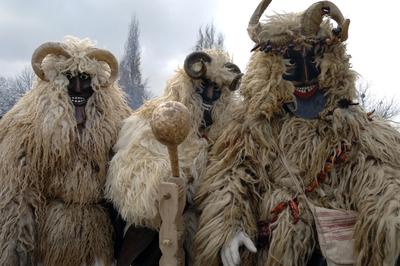 Mohácsi busójárás-stock-foto