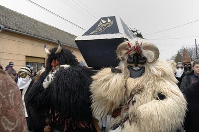 Mohácsi busójárás-stock-foto