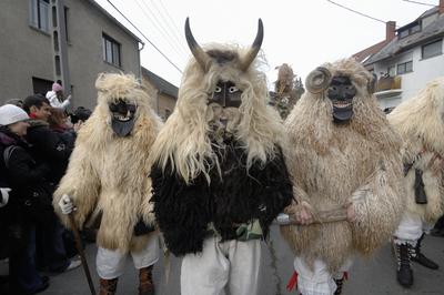 Mohácsi busójárás-stock-foto