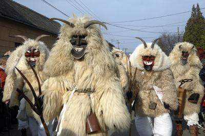 Mohácsi busójárás-stock-foto