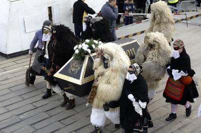 Mohácsi busójárás-stock-foto