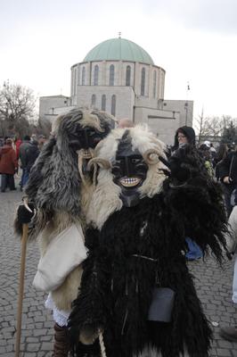 Mohácsi busójárás-stock-foto