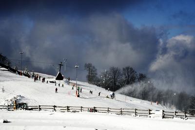 Mátraszentistváni Sípark-stock-foto