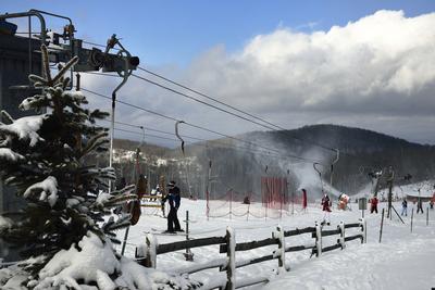 Mátraszentistváni Sípark-stock-foto