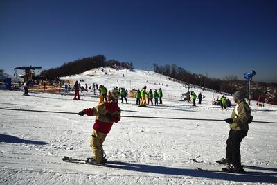 Mátraszentistváni Sípark-stock-foto