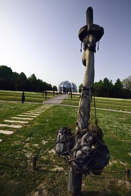 Mohácsi Történelmi Emlékhely-stock-foto