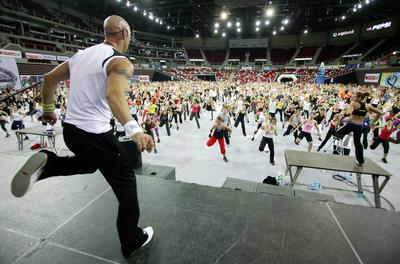 FittAréna a Budapest Sportarénában-stock-foto