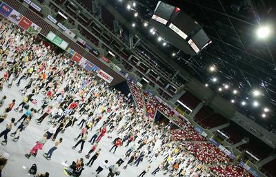FittAréna a Budapest Sportarénában-stock-foto