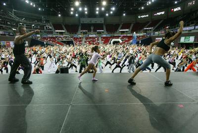 FittAréna a Budapest Sportarénában-stock-foto