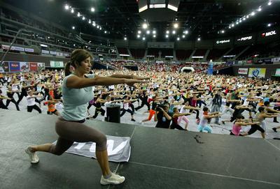 FittAréna a Budapest Sportarénában-stock-foto