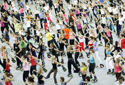 FittAréna a Budapest Sportarénában-stock-foto