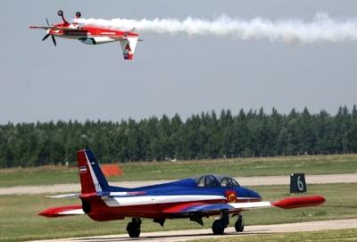 Repülőnap Kecskeméten-stock-foto