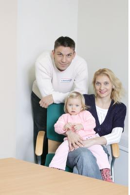 Balzsay Károly és családja-stock-foto