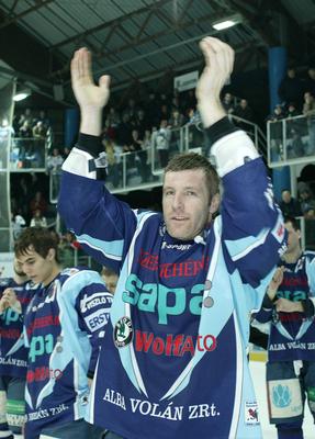 UTE-Alba Volán jégkorong mérkőzés-stock-foto