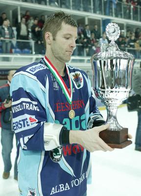 UTE-Alba Volán jégkorong mérkőzés-stock-foto