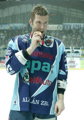 UTE-Alba Volán jégkorong mérkőzés-stock-foto