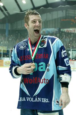 UTE-Alba Volán jégkorong mérkőzés-stock-foto