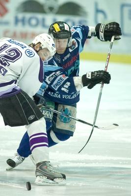 UTE-Alba Volán jégkorong mérkőzés-stock-foto