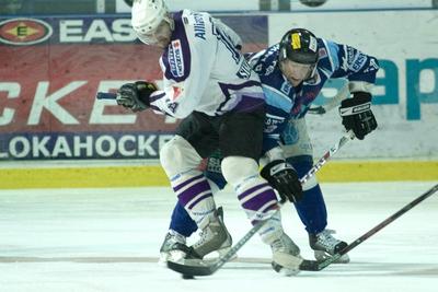 UTE-Alba Volán jégkorong mérkőzés-stock-foto