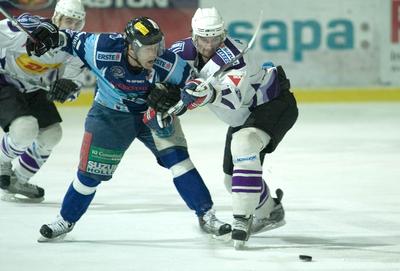 UTE-Alba Volán jégkorong mérkőzés-stock-foto