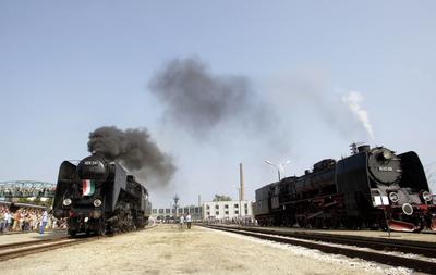 Vasúttörténeti Park-stock-foto