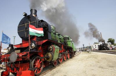 Vasúttörténeti Park-stock-foto
